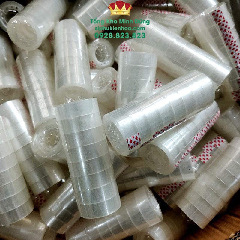Băng Keo Nhỏ Cao Cấp - Trắng (Cây 10 Cuộn) - Sỉ Phụ Kiện Hoa Băng Keo Nhỏ Cao Cấp - Trắng (Cây 10 Cuộn) - Ảnh 2