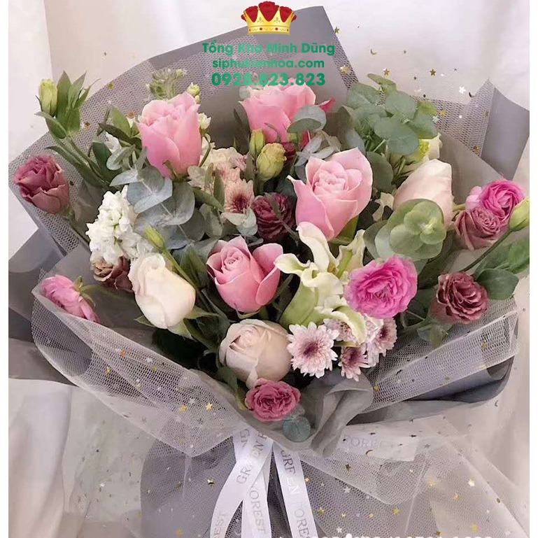 Cuộn Lưới Sao Gói Hoa Cao Cấp - Sỉ Phụ Kiện Hoa Cuộn Lưới Sao Gói Hoa Cao Cấp - Ảnh 2