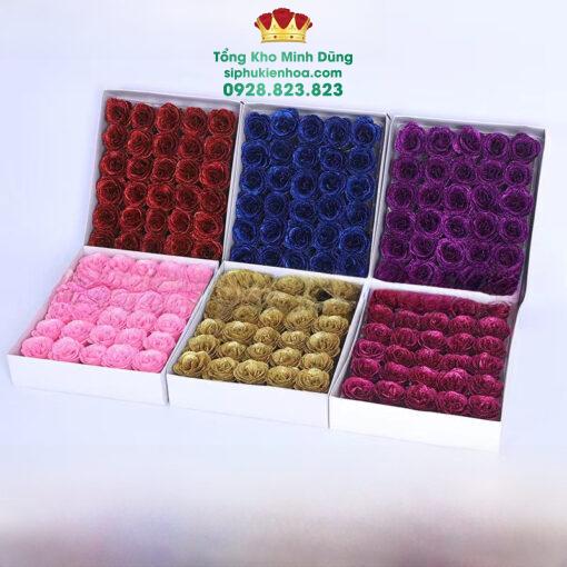 Đầu Bông Nhũ Kim Tuyến 30 Bông Cao Cấp