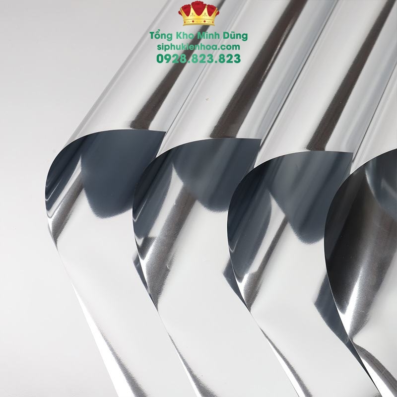 Giấy Kiếng Bạc Cao Cấp (Xấp 20 Tờ) - Sỉ Phụ Kiện Hoa Giấy Kiếng Bạc Cao Cấp (Xấp 20 Tờ)