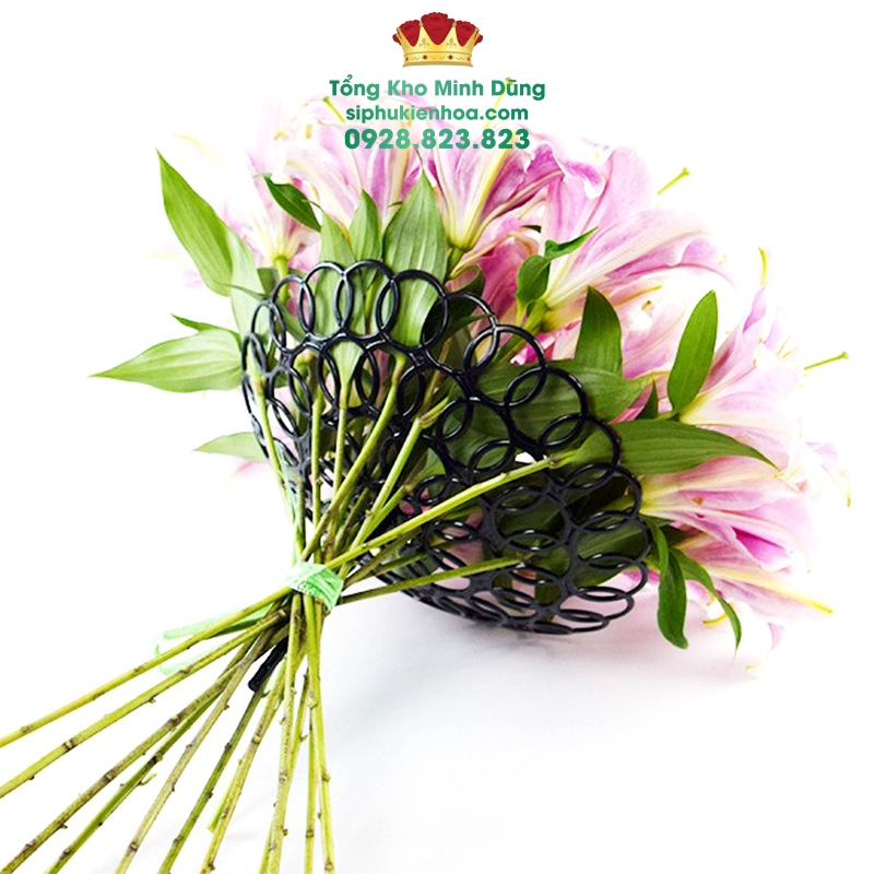 Vĩ Nhựa Tròn Cắm Hoa Cao Cấp (Set 10 Cái) - Sỉ Phụ Kiện Hoa Vĩ Nhựa Tròn Cắm Hoa Cao Cấp (Set 10 Cái) - Ảnh 4