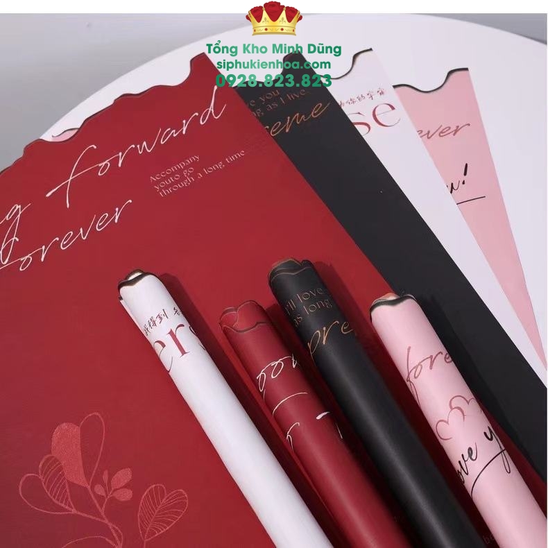 Giấy Kraft Viền Lửa Nhỏ Hottrend ( Xấp 15 Tờ) - Sỉ Phụ Kiện Hoa Giấy Kraft Viền Lửa Nhỏ Hottrend ( Xấp 15 Tờ)