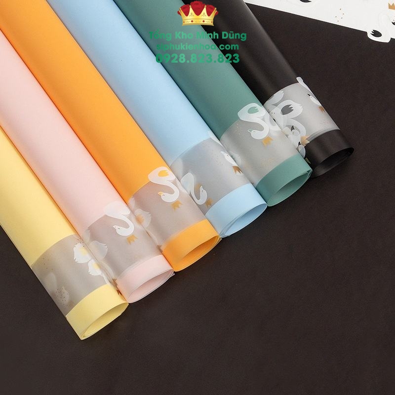 Giấy 1 Mặt Họa Tiết Thiên Nga Cao Cấp - Sỉ Phụ Kiện Hoa Giấy 1 Mặt Họa Tiết Thiên Nga Cao Cấp - Ảnh 4