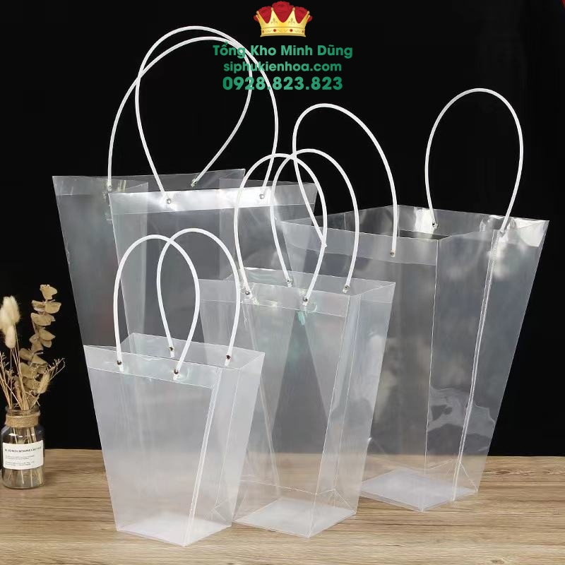 Túi Nhựa Hình Thang Cao Cấp (Set 10 Cái) - Sỉ Phụ Kiện Hoa Túi Nhựa Hình Thang Cao Cấp (Set 10 Cái)