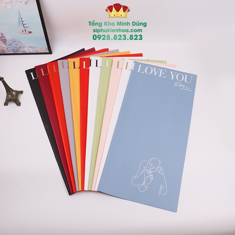 Giấy 2 Mặt Họa Tiết Tình Nhân I Love You Cao Cấp - Sỉ Phụ Kiện Hoa Giấy 2 Mặt Họa Tiết Tình Nhân I Love You Cao Cấp - Ảnh 3