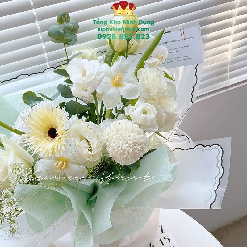 Giấy 1 Mặt Họa Tiết Ren Sóng Cao Cấp - Sỉ Phụ Kiện Hoa Giấy 1 Mặt Họa Tiết Ren Sóng Cao Cấp - Ảnh 2