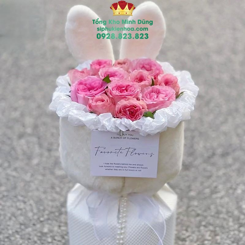 Tai Thỏ Mẫu Mới Cao Cấp (Set 5 Cái) - Sỉ Phụ Kiện Hoa Tai Thỏ Mẫu Mới Cao Cấp (Set 5 Cái) - Ảnh 3