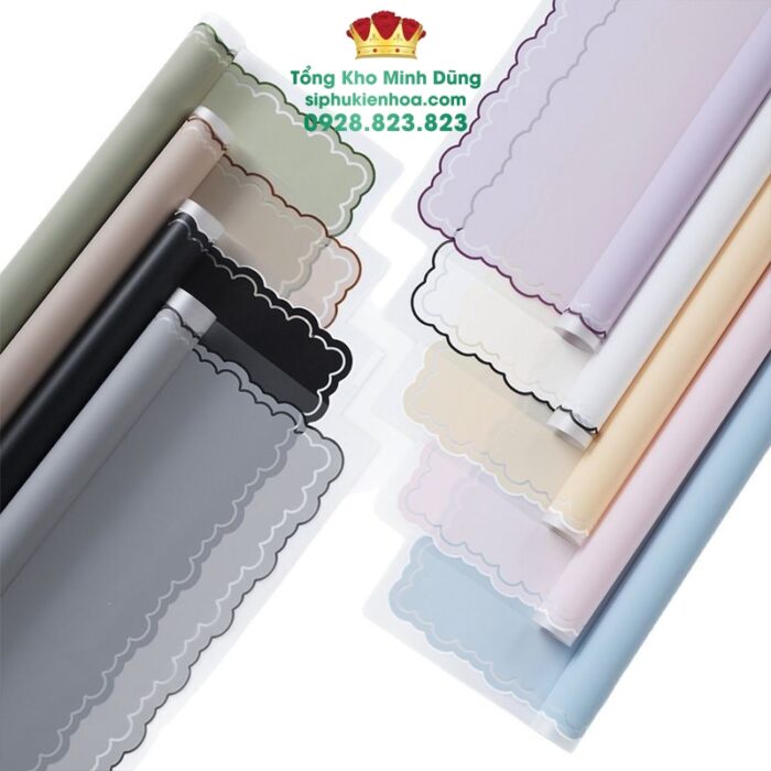 Giấy 1 Mặt Họa Tiết Ren Sóng Cao Cấp