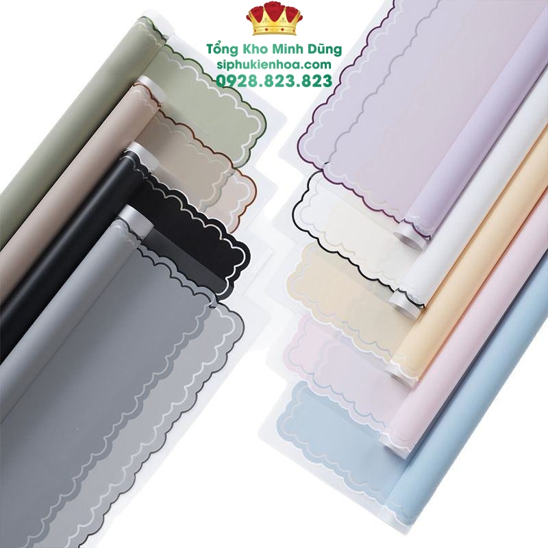 Giấy 1 Mặt Họa Tiết Ren Sóng Cao Cấp - Sỉ Phụ Kiện Hoa Giấy 1 Mặt Họa Tiết Ren Sóng Cao Cấp