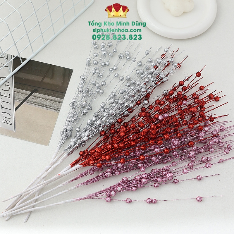 Cành Châu Nhỏ Trang Trí (set 10 cái) - Sỉ Phụ Kiện Hoa Cành Châu Nhỏ Trang Trí (set 10 cái)