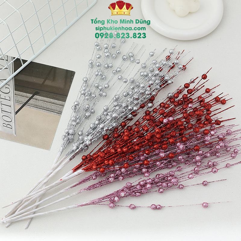 Cành Châu Nhỏ Trang Trí (set 10 cái) - Sỉ Phụ Kiện Hoa Cành Châu Nhỏ Trang Trí (set 10 cái)