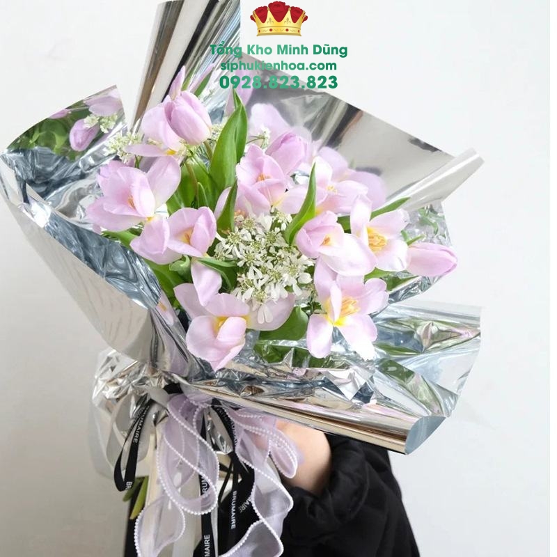 Giấy Kiếng Bạc Cao Cấp (Xấp 20 Tờ) - Sỉ Phụ Kiện Hoa Giấy Kiếng Bạc Cao Cấp (Xấp 20 Tờ) - Ảnh 2