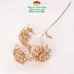 Tú Cầu Nhũ Vàng - Set 10 Cành