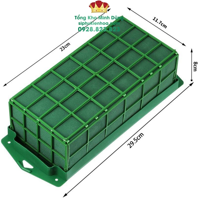 Xốp Cắm Xe Hoa Có Khay Hít Cao Cấp (1 Viên) - Sỉ Phụ Kiện Hoa Xốp Cắm Xe Hoa Có Khay Hít Cao Cấp (1 Viên)