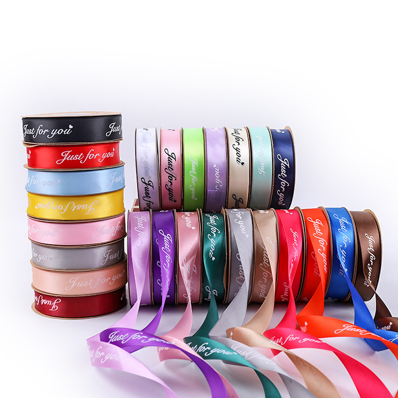 Ruy Băng Lụa Chữ 2,5Cm Just For You Cao Cấp - Sỉ Phụ Kiện Hoa Ruy Băng Lụa Chữ 2,5Cm Just For You Cao Cấp - Ảnh 2