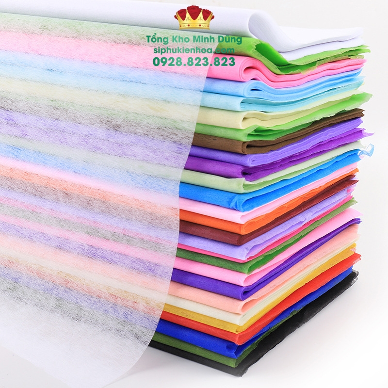 Giấy Lụa Xấp Gói Hoa Cao Cấp (Mếch Vân Long Trung) - Sỉ Phụ Kiện Hoa Giấy Lụa Xấp Gói Hoa Cao Cấp (Mếch Vân Long Trung) - Ảnh 4