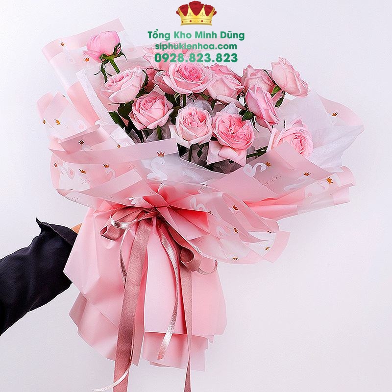 Giấy 1 Mặt Họa Tiết Thiên Nga Cao Cấp - Sỉ Phụ Kiện Hoa Giấy 1 Mặt Họa Tiết Thiên Nga Cao Cấp - Ảnh 5