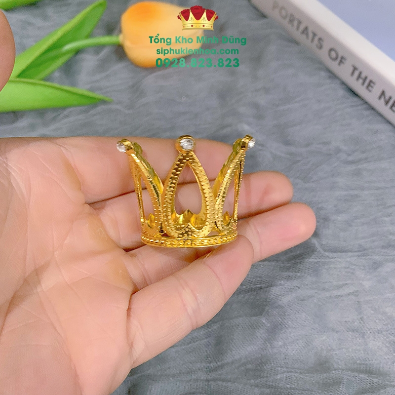 Vương Miện Nhỏ Mini Cao Cấp - Sỉ Phụ Kiện Hoa Vương Miện Nhỏ Mini Cao Cấp - Ảnh 2