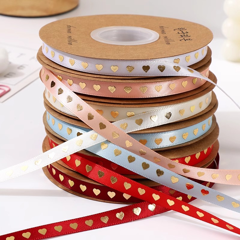 Ruy Băng 1Cm Tim Nhũ Đồng Cao Cấp