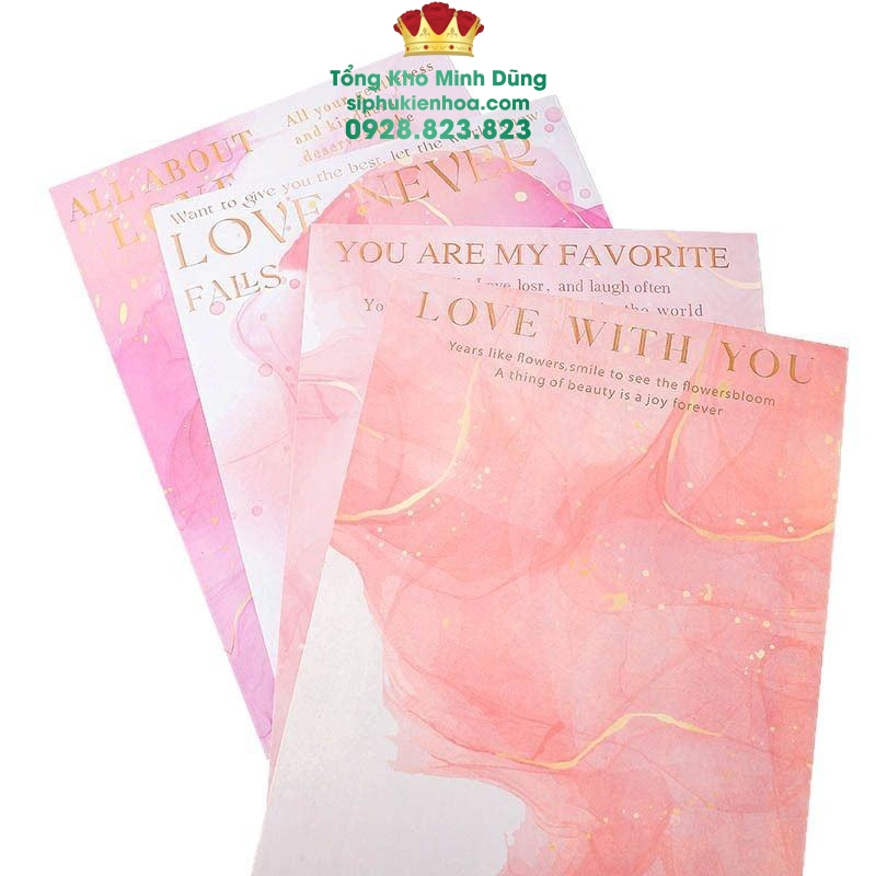 Giấy Mây Hồng Nhũ Gold Cao Cấp (Xấp 10 Tờ) - Sỉ Phụ Kiện Hoa Giấy Mây Hồng Nhũ Gold Cao Cấp (Xấp 10 Tờ) - Ảnh 3