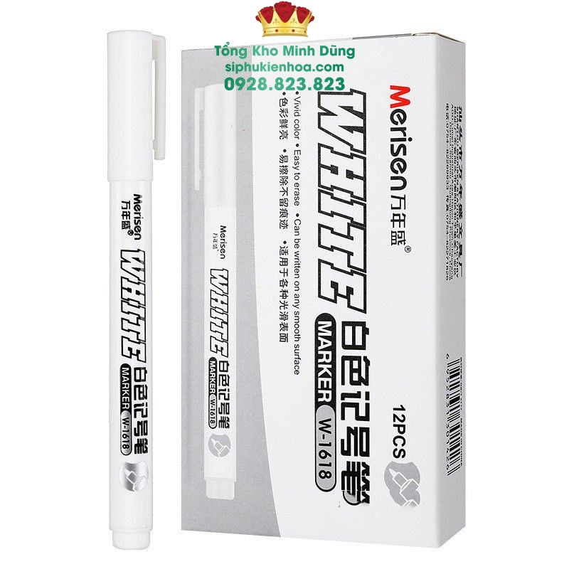 Bút Mực Trắng Viết Mika Or Giấy Kiếng Cao Cấp (1 Cây) - Sỉ Phụ Kiện Hoa Bút Mực Trắng Viết Mika Or Giấy Kiếng Cao Cấp (1 Cây) - Ảnh 2