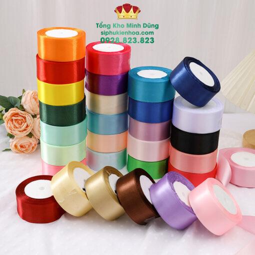 Ruy Băng Lụa Trơn 4Cm Cao Cấp