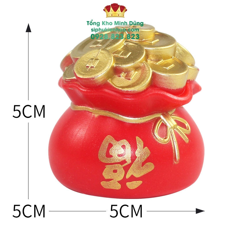 Set 10 Hủ Tiền May Mắn - Sỉ Phụ Kiện Hoa Set 10 Hủ Tiền May Mắn