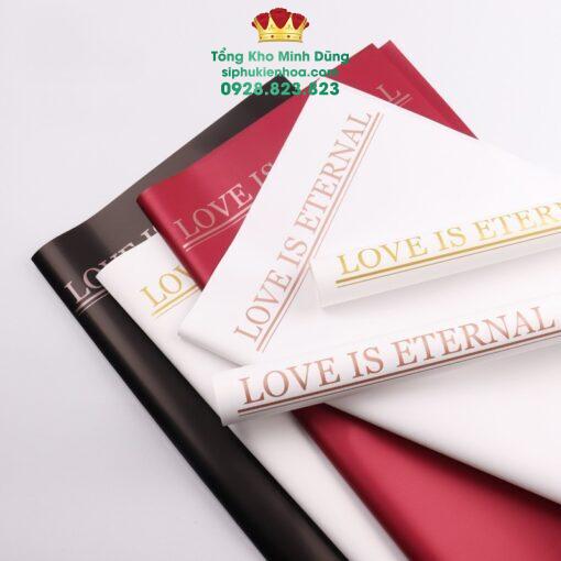 Giấy 1 Mặt Họa Tiết Love Is Enternal Cao Cấp
