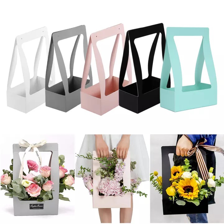 Giỏ Giấy Cắm Hoa Hình Chữ Nhật Cao Cấp(Set 10 Cái)