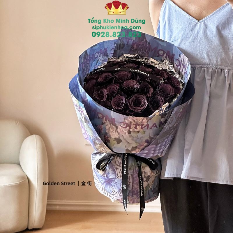 Giấy Họa Tiết Sơn Mài Cao Cấp - Sỉ Phụ Kiện Hoa Giấy Họa Tiết Sơn Mài Cao Cấp - Ảnh 5