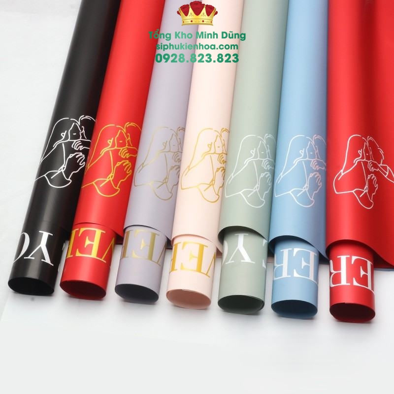 Giấy 2 Mặt Họa Tiết Tình Nhân I Love You Cao Cấp - Sỉ Phụ Kiện Hoa Giấy 2 Mặt Họa Tiết Tình Nhân I Love You Cao Cấp - Ảnh 4