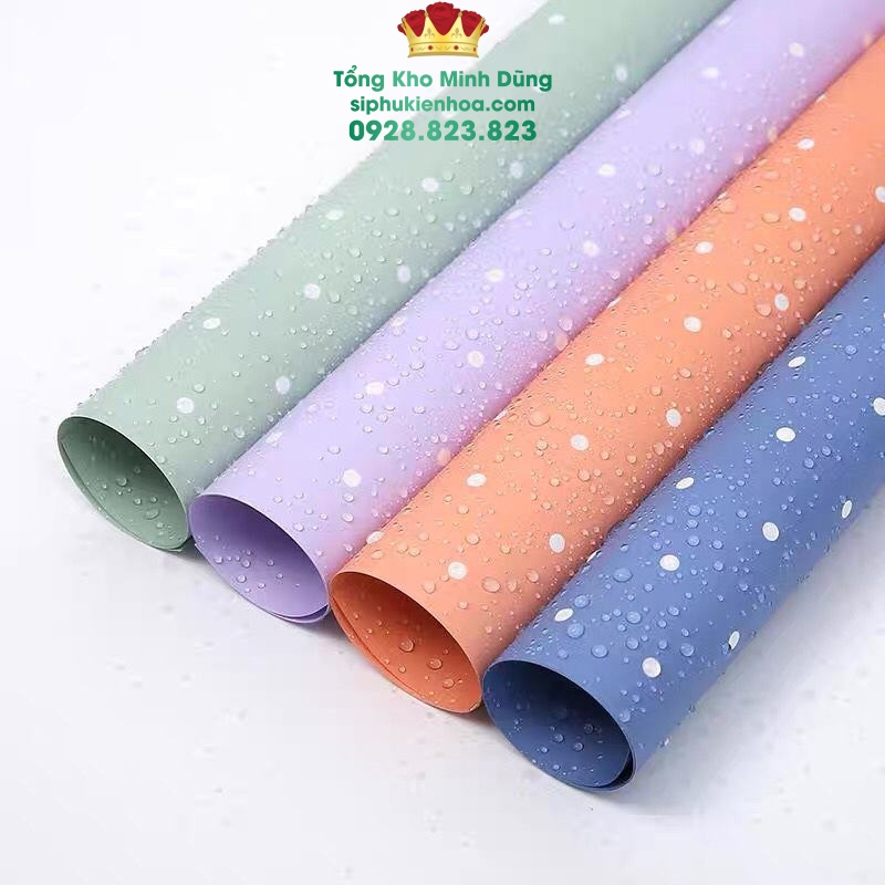 Giấy 1 Mặt Họa Tiết Chấm Bi Cao Cấp - Sỉ Phụ Kiện Hoa Giấy 1 Mặt Họa Tiết Chấm Bi Cao Cấp - Ảnh 3