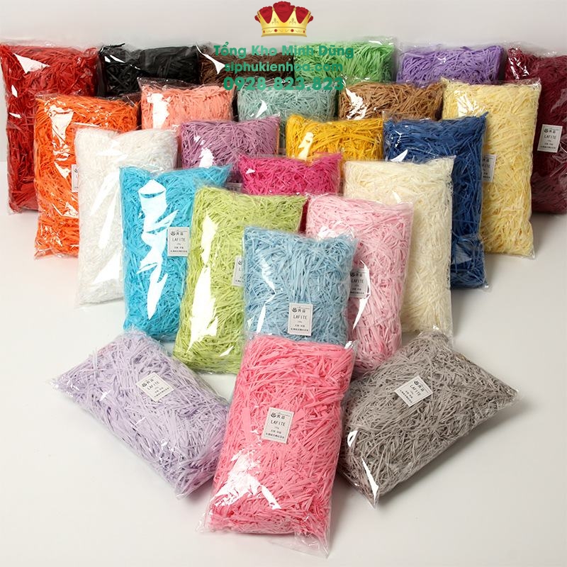 Rơm Trang Trí Giỏ Quà (1kg) - Sỉ Phụ Kiện Hoa Rơm Trang Trí Giỏ Quà (1kg)