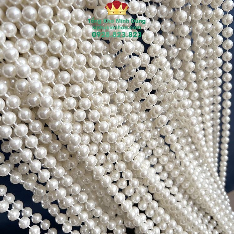 Dây Ngọc Trai Cố Định Cao Cấp 1Kg - Sỉ Phụ Kiện Hoa Dây Ngọc Trai Cố Định Cao Cấp 1Kg