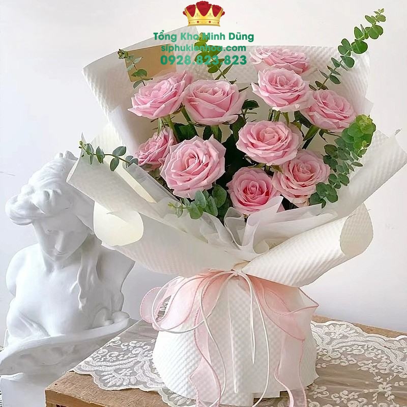 Giấy Gấm Dập Nổi 3D Hàng Cao Cấp Vip - Sỉ Phụ Kiện Hoa Giấy Gấm Dập Nổi 3D Hàng Cao Cấp Vip - Ảnh 2