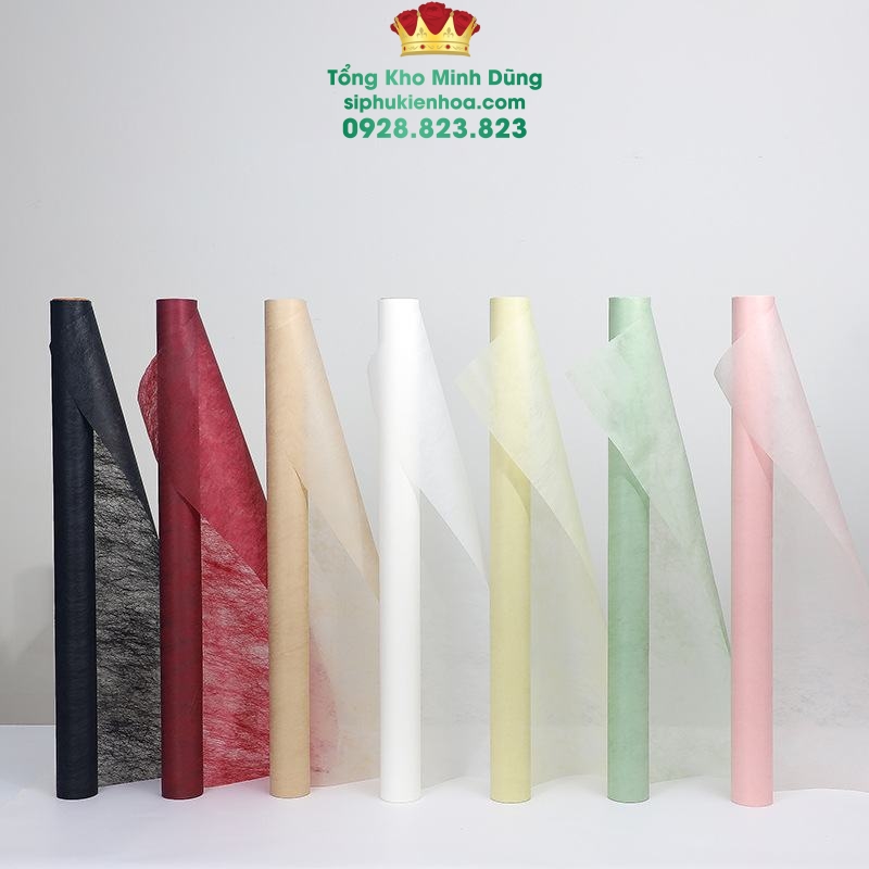 Lụa Cuộn Hàn Quốc 16Yard Cao Cấp - Sỉ Phụ Kiện Hoa Lụa Cuộn Hàn Quốc 16Yard Cao Cấp