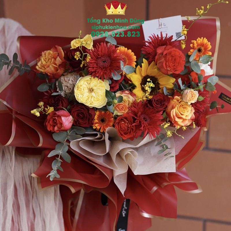 Giấy 1 Mặt Họa Tiết Viền Đồng Cao Cấp - Sỉ Phụ Kiện Hoa Giấy 1 Mặt Họa Tiết Viền Đồng Cao Cấp - Ảnh 3