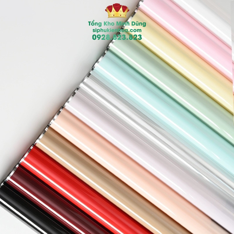 Giấy Kiếng Màu Viền Bạc Cao Cấp - Sỉ Phụ Kiện Hoa Giấy Kiếng Màu Viền Bạc Cao Cấp - Ảnh 2