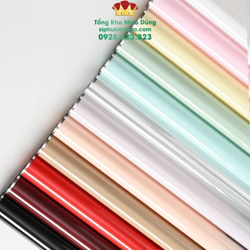 Giấy Kiếng Màu Viền Bạc Cao Cấp - Sỉ Phụ Kiện Hoa Giấy Kiếng Màu Viền Bạc Cao Cấp - Ảnh 2