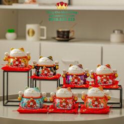 Mèo Thần Tài May Mắn Size 12cm