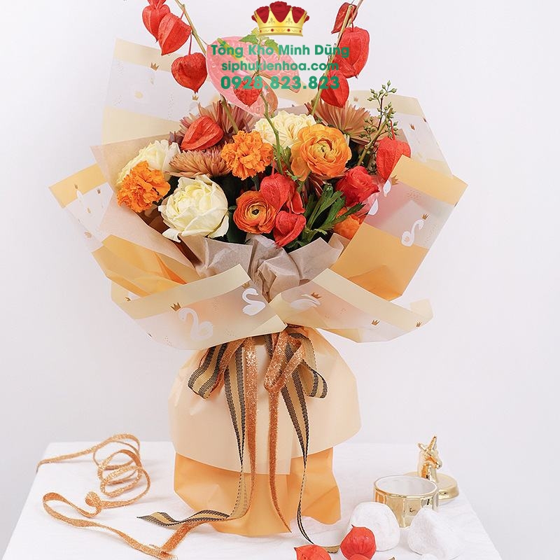 Giấy 1 Mặt Họa Tiết Thiên Nga Cao Cấp - Sỉ Phụ Kiện Hoa Giấy 1 Mặt Họa Tiết Thiên Nga Cao Cấp - Ảnh 3