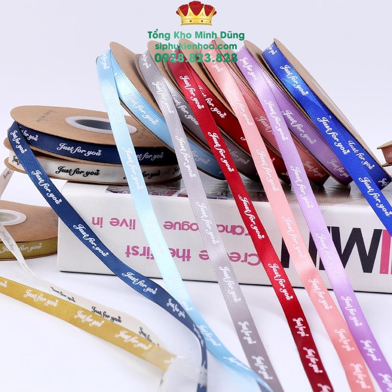 Ruy Băng 1Cm Just For You Cao Cấp - Sỉ Phụ Kiện Hoa Ruy Băng 1Cm Just For You Cao Cấp - Ảnh 2