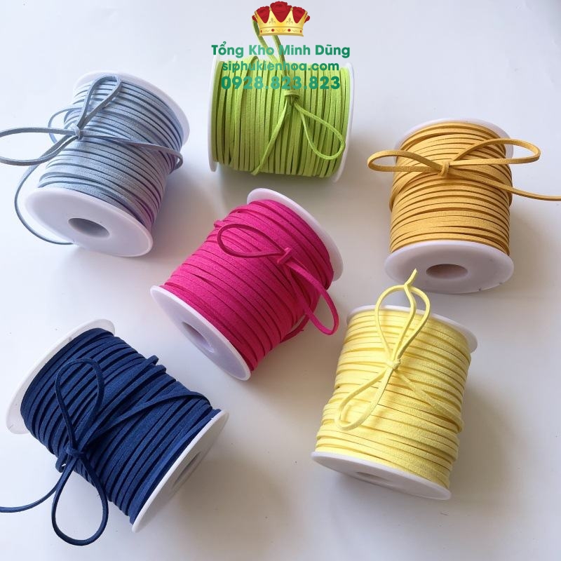 Ruy Băng Nỉ Xốp Cuộn Nhỏ Cao Cấp - Sỉ Phụ Kiện Hoa Ruy Băng Nỉ Xốp Cuộn Nhỏ Cao Cấp - Ảnh 2