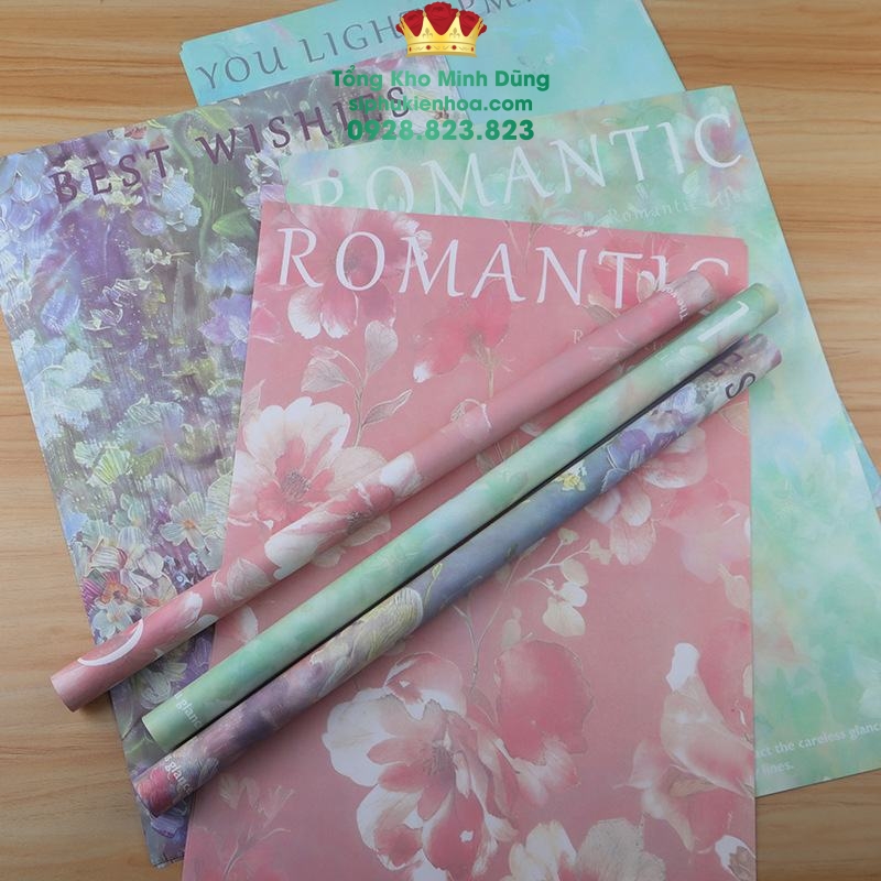 Giấy Họa Tiết Sơn Mài Cao Cấp - Sỉ Phụ Kiện Hoa Giấy Họa Tiết Sơn Mài Cao Cấp - Ảnh 3