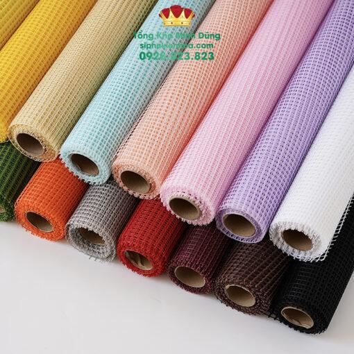 Lưới Ô Vuông Gói Hoa Cao Cấp