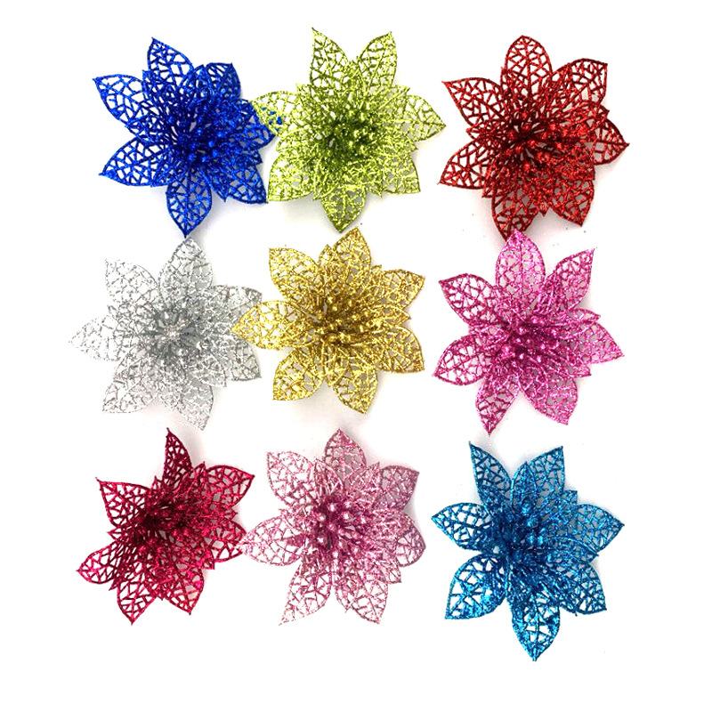 Hoa Lưới Nhũ (set 10 bông) - Sỉ Phụ Kiện Hoa Hoa Lưới Nhũ (set 10 bông)