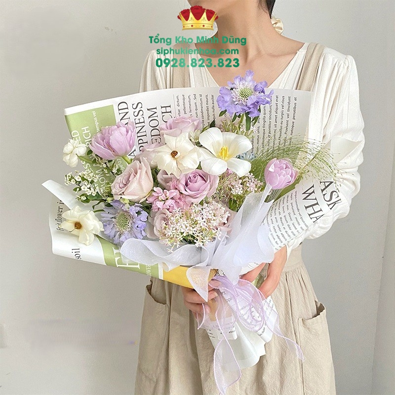 Giấy Báo Chữ Have Diary Cao Cấp - Sỉ Phụ Kiện Hoa Giấy Báo Chữ Have Diary Cao Cấp - Ảnh 2