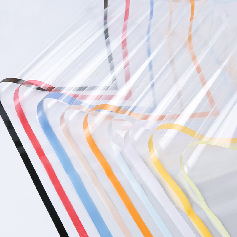 Giấy Kiếng Trong Viền Màu Cao Cấp - Sỉ Phụ Kiện Hoa Giấy Kiếng Trong Viền Màu Cao Cấp