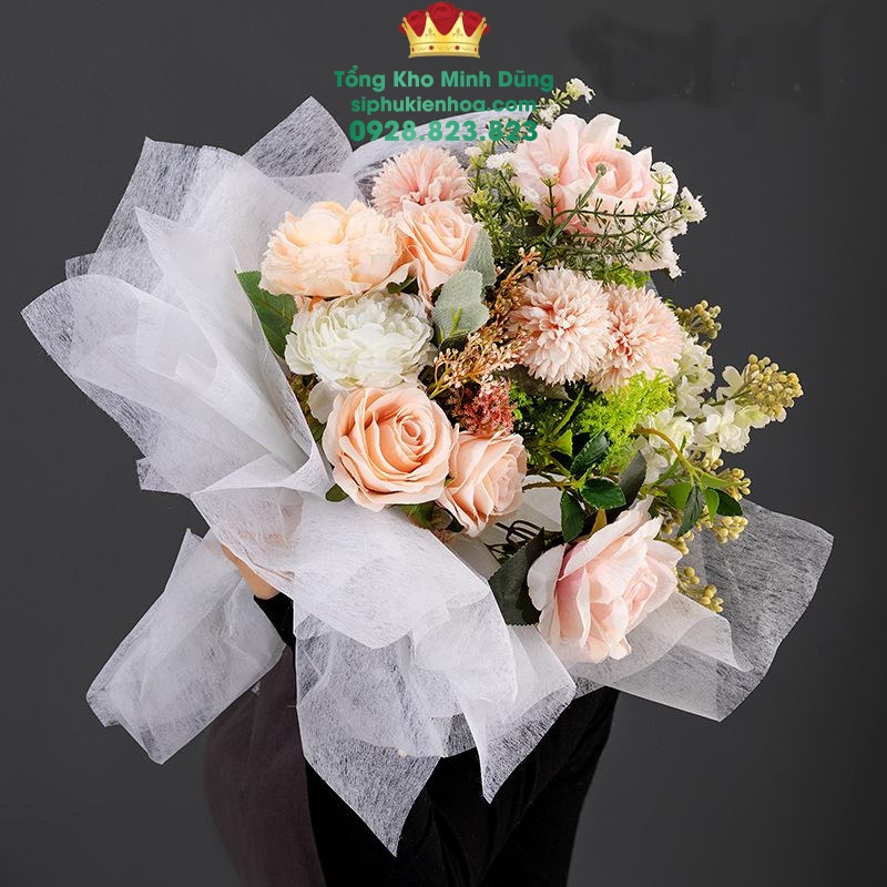 Giấy Lụa Xấp Gói Hoa Cao Cấp (Mếch Vân Long Trung) - Sỉ Phụ Kiện Hoa Giấy Lụa Xấp Gói Hoa Cao Cấp (Mếch Vân Long Trung) - Ảnh 2