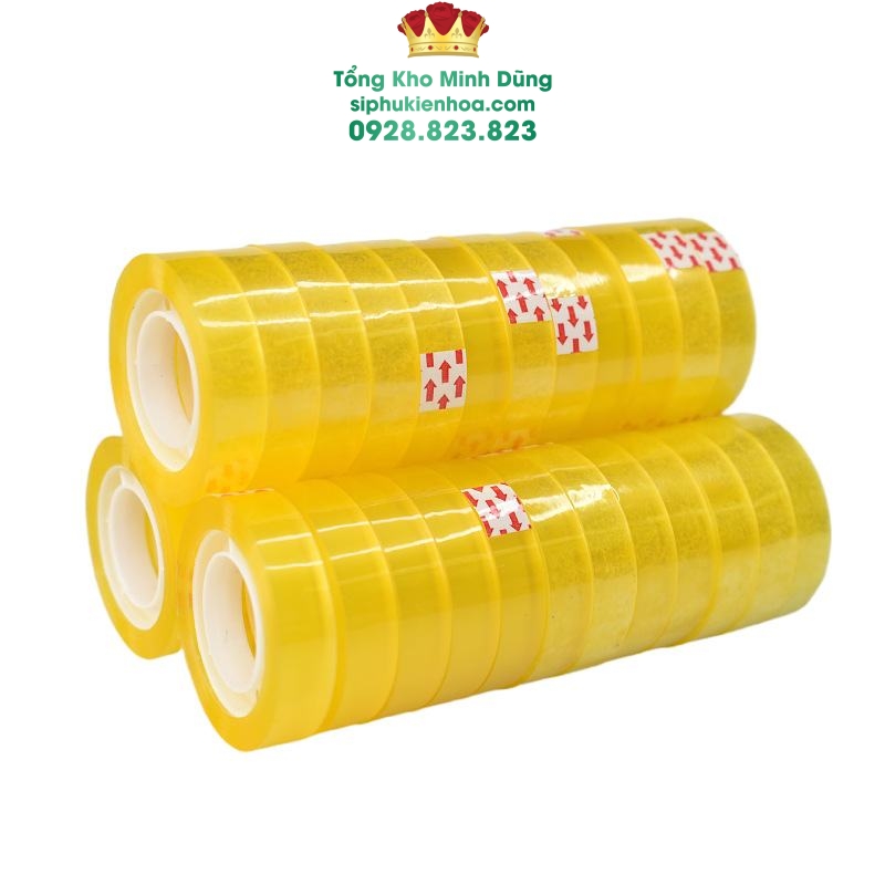 Băng Keo Nhỏ Vàng Cao Cấp (Lốc 12C) - Sỉ Phụ Kiện Hoa Băng Keo Nhỏ Vàng Cao Cấp (Lốc 12C) - Ảnh 2